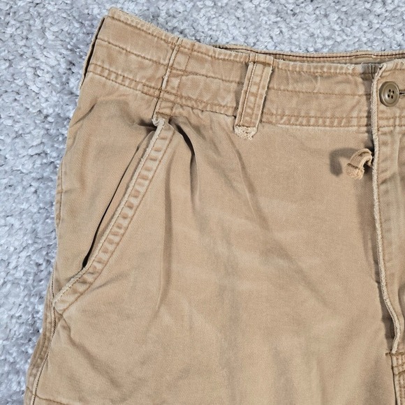 Abercrombie Fitch Cargo Shorts Mens 30 Brown Tan Vintage Fatigues Paratroopers‎ - Picture 3 of 16
